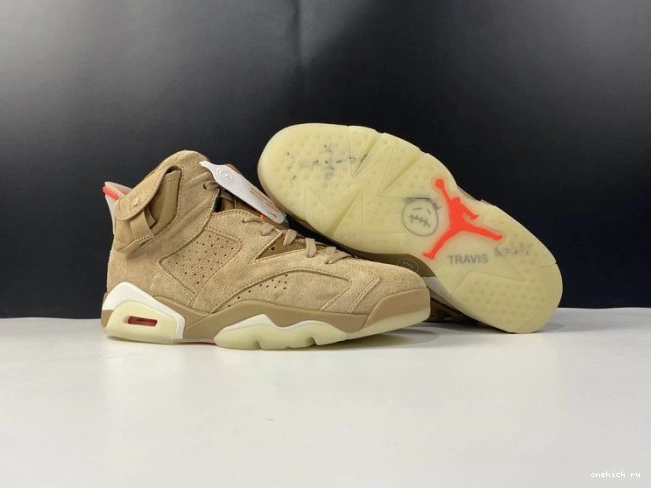 Chep Onekick DH0690-200 Retro Travis Air Jordan British Khaki 6 Scott 0805